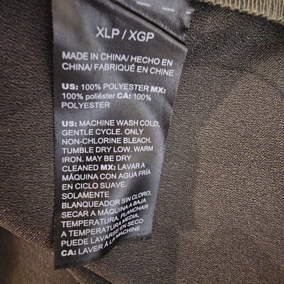 PETITE - ​White House Black Market Camo Utility Shirt Dress Olive Green - Picture 6 of 7